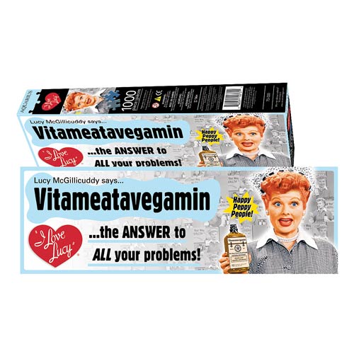 I Love Lucy Vitameatavegamin 1,000-Piece Slim Puzzle